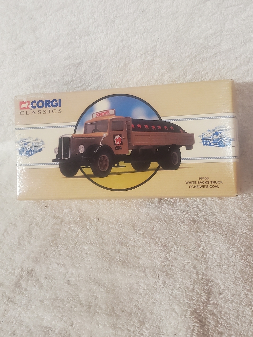 Corgi Classics Brown Coal Truck Toy - White Sacks Design